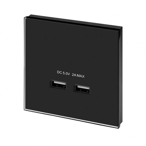 Presa USB - 01006 - Retrotouch - da parete / in vetro / contemporanea