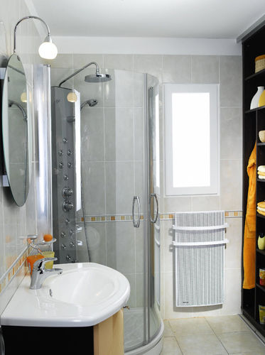 Scaldasalviette ad acqua calda - AURÉA BAIN PROG - NOIROT - contemporaneo / in metallo / da parete
