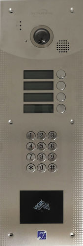 Citofono esterno in metallo - 27-3001 - Intratone - da esterno / con videocamera / viva voce con schermo