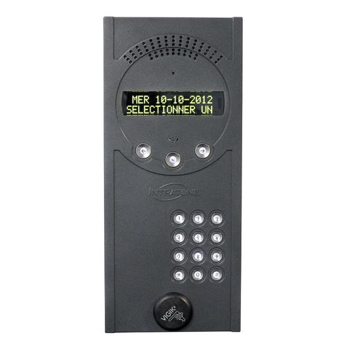 Citofono audio grigio - 01-0101 - Intratone - da interno / con repertorio elettronico / wireless