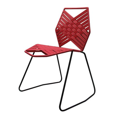Sedia contemporanea - THE ECO-TROPICALIA - Miniwiz S.E.D. Co. Ltd. - da interno / in acciaio / impilabile