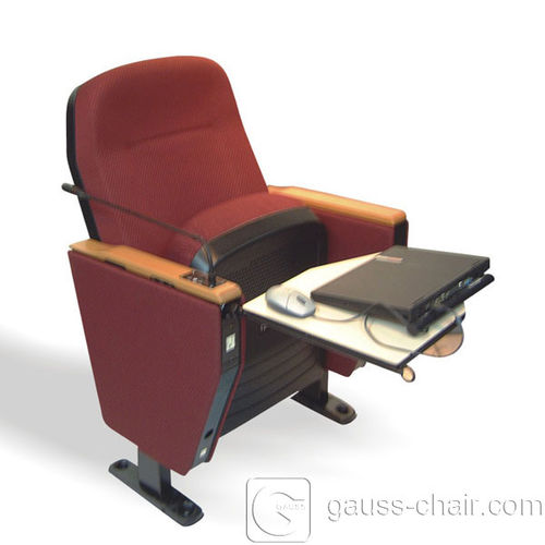 Sedia per auditorium contemporanea - HTC-999-MIC - Gauss Furniture - da interno / in polipropilene / con supporto in acciaio