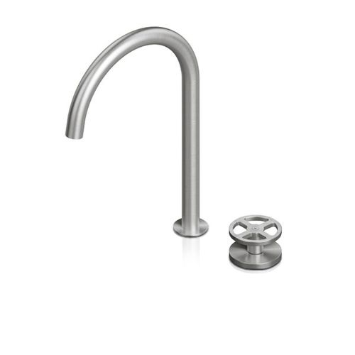 Miscelatore per lavabo - QTH-2051 + QDS-0600 - Blu Bathworks - da appoggio / in acciaio inossidabile / da bagno