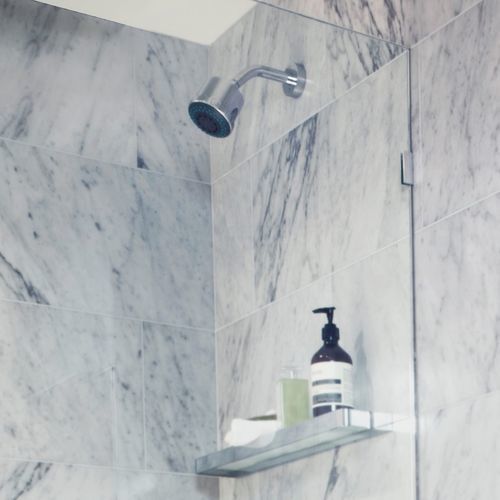 Soffione doccia da parete - TE210 - Blu Bathworks - rotondo