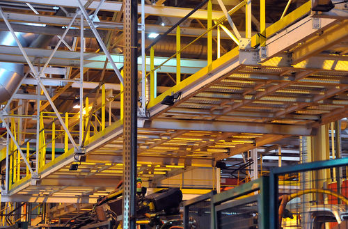 Passerella in acciaio - INDUSTRIE - Coutier Industrie - in alluminio / da interno / a travi