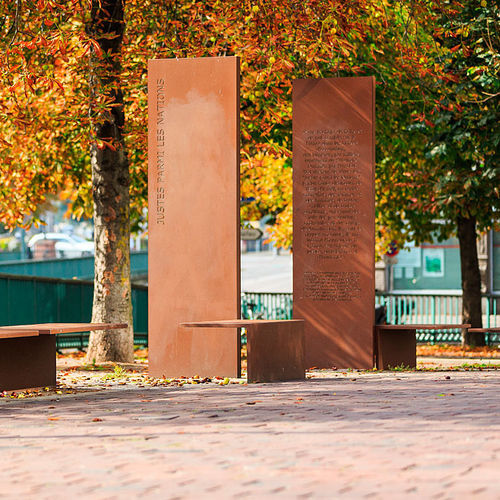 Totem di segnalazione - Coutier Industrie - in corten / per spazio pubblico
