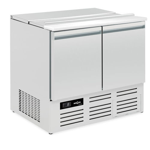 Saladette professionale - R1  - Mercatus S.A. - in acciaio inossidabile / refrigerata / con tagliere
