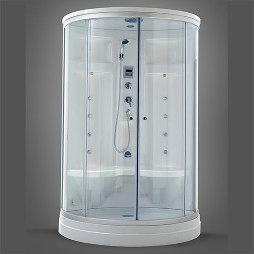 Box doccia a vapore - ARONA - Awal Bathsystem - in vetro / con sportello battente / circolare