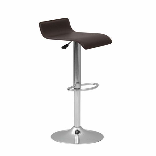 Sgabello da bar contemporaneo - BARSTOOL - Caray collectivites - in ecopelle / con supporto in acciaio cromato / con poggiapiedi