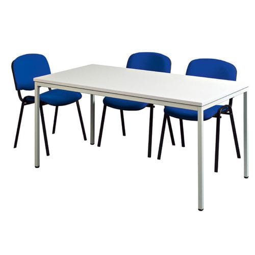 Tavolo contemporaneo - TRB140/I - Caray collectivites - in melaminico / con supporto in metallo / rettangolare