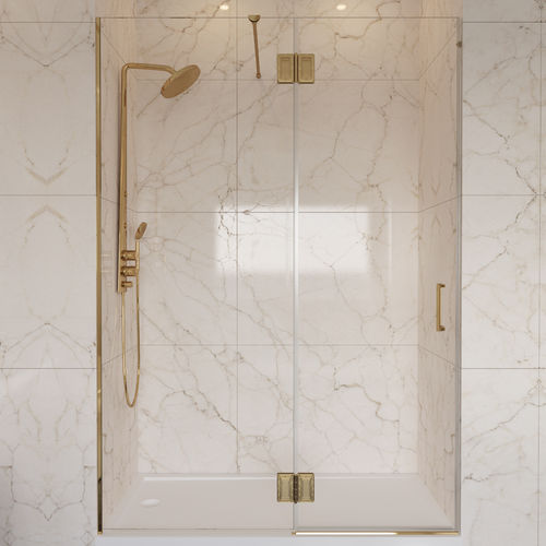 Parete doccia battente - LUXURY MARBELLA - Lasser, S.A. - a nicchia / in vetro temprato