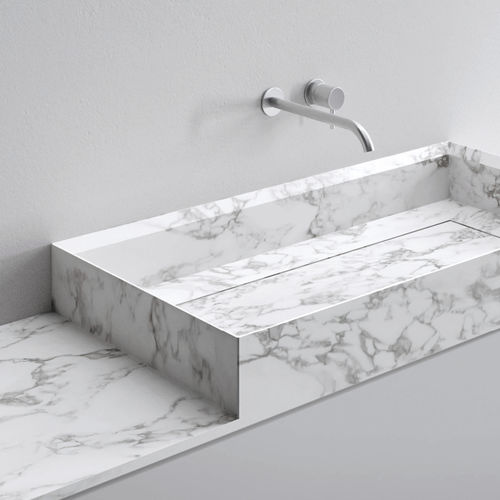 Piano lavabo in marmo - WHOLE M - Milldue