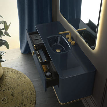 Piano lavabo in vetro - TAILOR 02 - Milldue