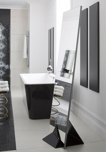 Specchio da bagno da terra - HAUTE COUTURE - PERENE - contemporaneo / rettangolare
