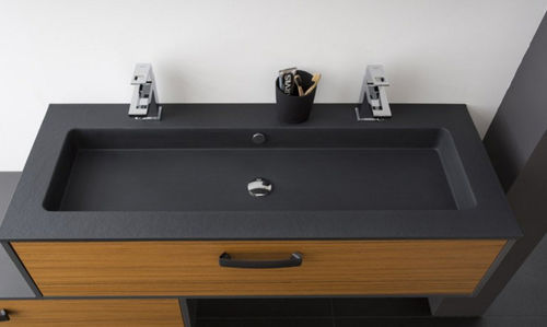 Bagno contemporaneo - LUMIÈRE ET ZÉNITUDE - PERENE - in teak