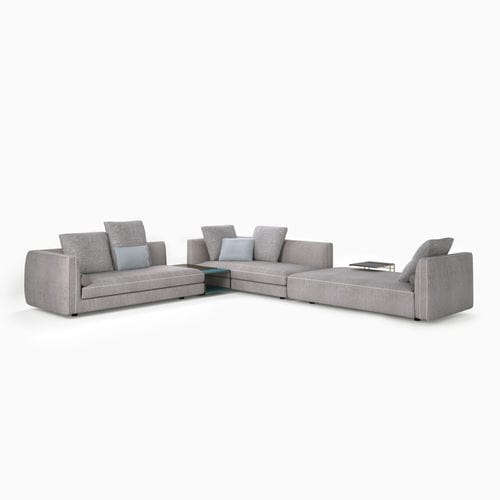 Divano modulare - GLAM - ART NOVA - d'angolo / contemporaneo / in tessuto