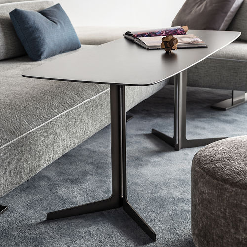 Consolle contemporanea - FILIPH - ART NOVA - in pelle / in marmo / con supporto in metallo