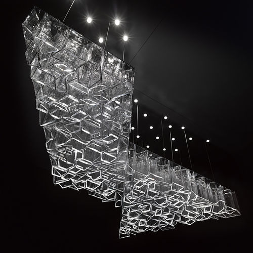Lampadario contemporaneo - ICE - LASVIT - in vetro soffiato