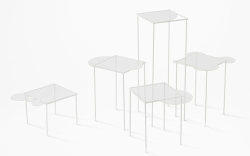 Tavolo contemporaneo - OVERFLOW - LASVIT - in vetro / rettangolare / di Studio Nendo
