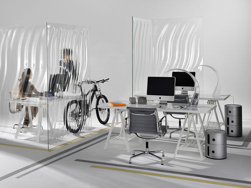 Paravento contemporaneo - LASVIT LIQUIDKRISTAL - LASVIT - in vetro / di Ross Lovegrove