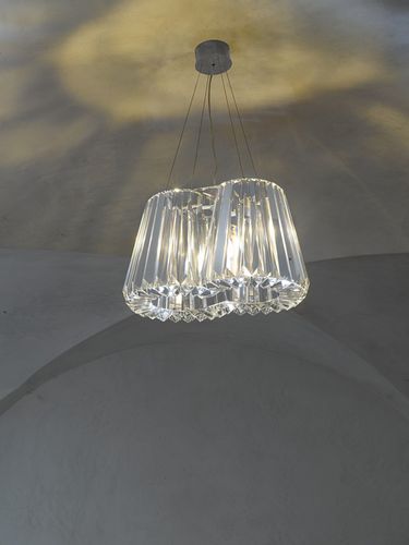 Lampada a sospensione - GLITTERS 2 - LASVIT - in cristallo / contemporanea / con cavo