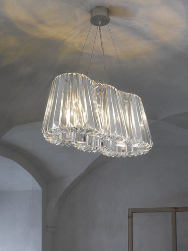 Lampada a sospensione - GLITTERS 3 - LASVIT - in cristallo / contemporanea / con cavo