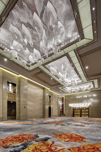 Lampadario contemporaneo - TWILL CLOUDS - LASVIT - in cristallo / LED
