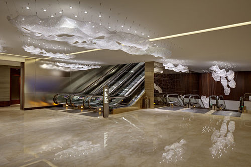 Lampadario contemporaneo - LACE CLOUDS - LASVIT - in cristallo / LED