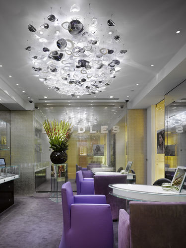 Lampadario contemporaneo - SILVER MIST - LASVIT - in cristallo / in acciaio inossidabile / LED