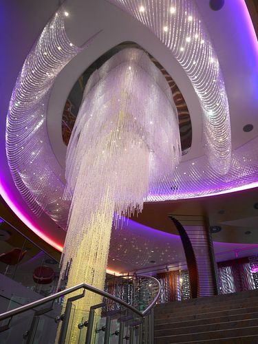 Plafoniera design originale - TWISTER - LASVIT - in cristallo / LED / da interno