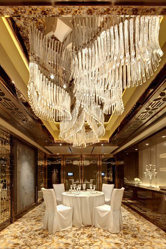 Lampadario contemporaneo - DIAMOND SEA - LASVIT - in vetro soffiato / LED