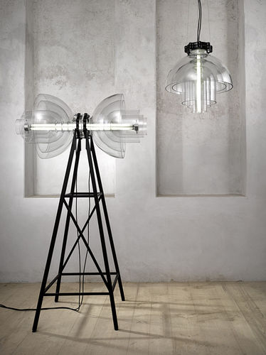Lampada a sospensione - TRANSMISSION - LASVIT - in vetro / contemporanea / con cavo