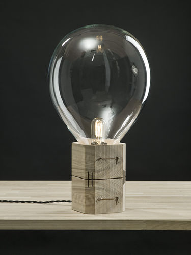 Lampada da tavolo - MOULDS - LASVIT - in legno / in vetro soffiato / in cristallo