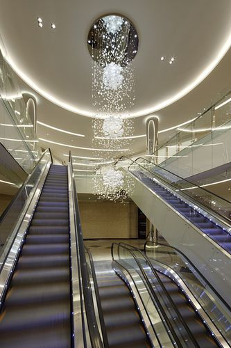Lampadario contemporaneo - BUBBLES IN SPACE : 13-CL-003 - LASVIT - in vetro / in acciaio inossidabile / LED