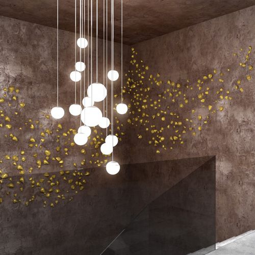 Lampada a sospensione - ALFA - LUCIS - in metallo / in vetro soffiato / contemporanea