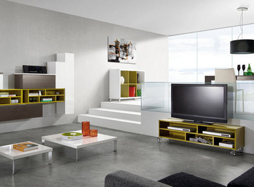 Mobile porta TV contemporaneo - MILENIUM PLUS 4710 - Baixmoduls - hi-fi / in legno