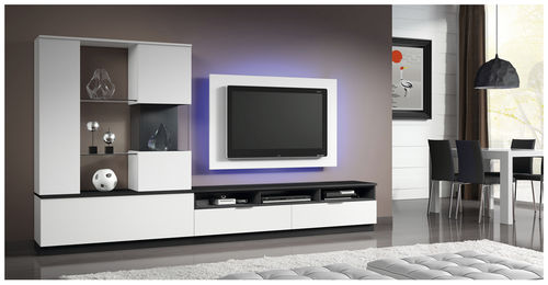 Parete attrezzata TV contemporaneo - ELI 8922 - Baixmoduls - in legno / in legno laccato