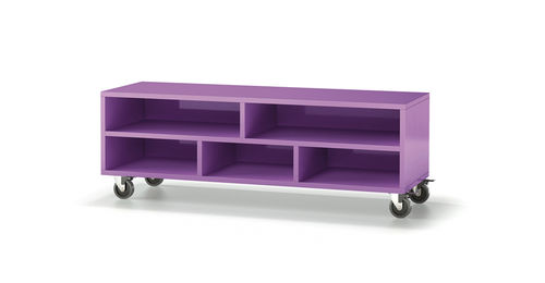 Mobile porta TV contemporaneo - 120 - Baixmoduls - con moderno rotelle / in legno