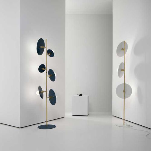 Lampada da terra - 33GIRI - Vesoi - in ottone / contemporanea / con cavo