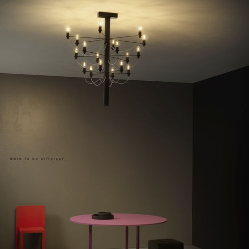 Lampadario contemporaneo - SCAR - Vesoi - in ottone / in ferro / contract