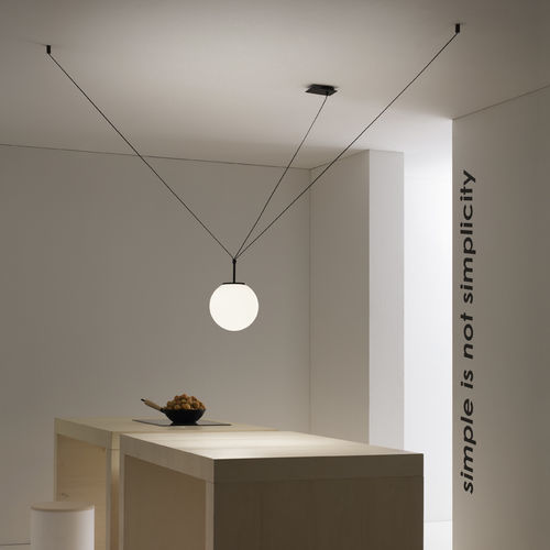 Lampada a sospensione - PALLATRE - Vesoi - in ottone / in vetro soffiato / contemporanea