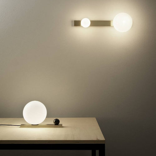 Lampada da tavolo - NASH - Vesoi - in alluminio / in ottone / in vetro soffiato
