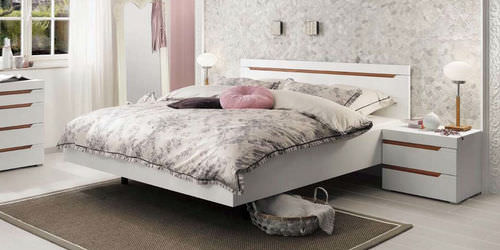 Comodino contemporaneo - LORIANO - Nolte - in legno / rettangolare / per uso residenziale