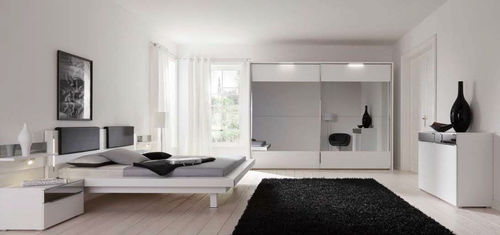 Armadio contemporaneo - RIVANA - Nolte - in vetro / con porta scorrevole / a specchio