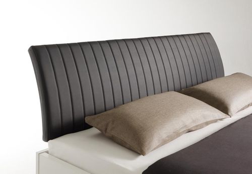 Letto matrimoniale - CANTO - Nolte - contemporaneo / con testiera imbottita / in pelle