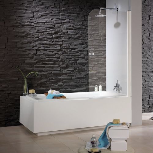 Sopravasca pivotante - 3050 - HISPABAÑO - in vetro temprato / con un pannello / vetro satinato