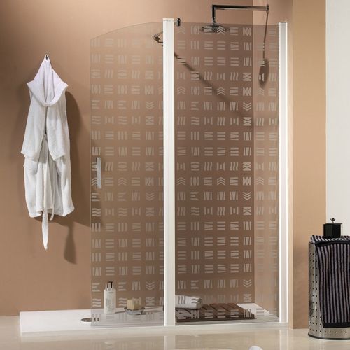 Parete doccia fissa - 3001 - HISPABAÑO - pivotante / d'angolo / su piatto doccia