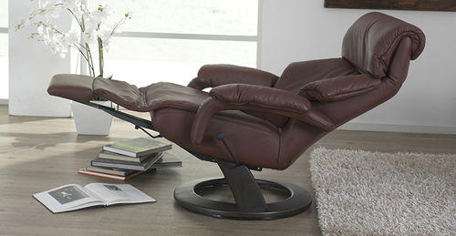 Poltrona relax contemporanea - COSYFORM : 7042 - Himolla Polstermöbel - in pelle / con poggiapiedi / con poggiatesta
