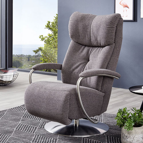 Poltrona relax contemporanea - EASY SWING : 7317 - Himolla Polstermöbel - in pelle / in tessuto / in acciaio inossidabile