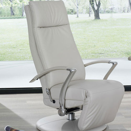 Poltrona relax contemporanea - EASY SWING : 7579 - Himolla Polstermöbel - in pelle / reclinabile / bianca